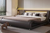 sha-cerlin-led-king-deluxe-upholstered-bed-frame-with-adjustable-headboard-low-profile-sleigh-design-1