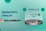 SpiderDAO is now on Solarbeam!