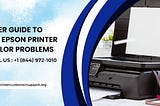 User Guide to Fix Epson Printer Color Problems