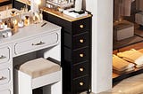 5-narrow-drawers-dresser-for-bedroom-bathroom-vanity-black-wood-top-5-drawer-1