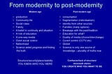 Purpose in postmodernism?