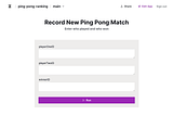 Ping pong ranking app built on Zipper