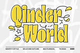 QinderWorld — Modern Graffiti Display Font