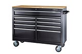 46-in-9-drawer-mobile-storage-cabinet-with-solid-wood-top-black-1