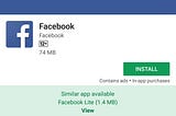 Android Applications: Why does the Facebook app consume so much space on my Android phone?