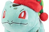 pokemon-8-inch-holiday-christmas-bulbasaur-plush-stuffed-animal-toy-officially-licensed-age-3