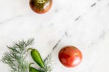 Tomatoes & Jalapenos on Countertop