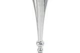 Sleek Silver Trumpet Table Flower Vase Centerpiece | Image