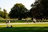 yoga in the park