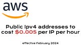 AWS Vai cobrar os IPs Públicos