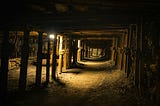 Inside of a coal mine
