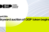 Skyward auction of DEIP token begins tomorrow