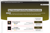 Top 3 Valorant Crypto Betting Sites to Watch in 2024