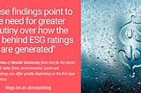 Disagreement is diversity: ESG ratings of US water stocks diverge depending on the subsector