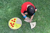 Number tracing pizza
