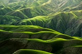 Green mountainous landscape