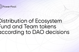Distribution of Ecosystem Fund and Team tokens according to DAO decisions
