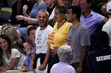 ‘End Fossil Fuels’ protesters disrupt US Open semifinal match; demonstrator glues shoes to ground