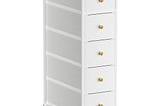 narrow-dresser-storage-tower-with-5-drawers-slim-dresser-chest-of-drawers-with-steel-frame-wood-top--1
