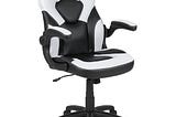 x10-gaming-chair-racing-ergonomic-adjustable-swivel-chair-with-flip-up-arms-white-black-leathersoft-1