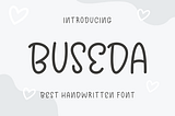 Buseda Font