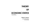 Theory of Economic Statics | Cover Image