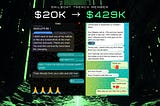 Turning a $20k Portfolio into $429k in 3 Months: The Power of the Trenches