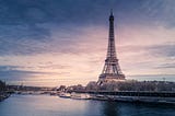 An image of Eiffel Tower, a very famous monument in Paris, France.