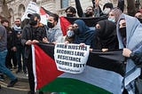 demonstration over war in Gaza