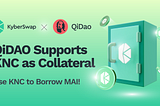 QiDAO will support the Kyber Network Crystal (KNC) token as collateral