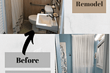 I did a DIY Bathroom Remodel for Under $200