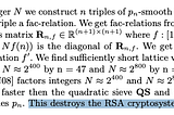 Did Schnorr destroy RSA? Show me the factors.