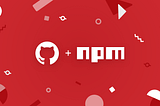 npm with github