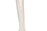 Long-Leg Enhancing Dress Boots in White | Image