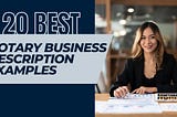 20 Notary Business Description Examples