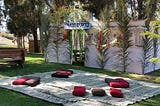 Sukkah. A temporary hut constructed for use during the week-long Jewish festival of Sukkot. Amizur Nachshoni