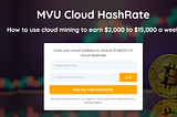 MVU Cloud Mining: A Paradise for New Cloud Mining Users