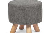 asense-round-ottoman-foot-rest-linen-fabric-padded-seat-pouf-ottoman-with-non-skid-wooden-legs-1