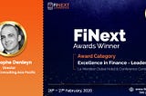 Christophe Derdeyn awarded the ‘Excellence in Finance Leaders’ award at FiNext Conference Dubai…