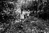 Preschooler emergency preparedness playing games and learning resilient self-reliance.