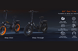 Fat Tire Folding Electric Bike with 48V Lithium Battery and 1100W Motor