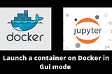 Runing a GUI container on the Docker