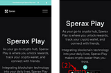 How to set up the Sperax Play. Mining XP-point on mobile.