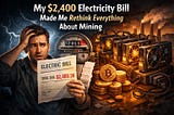My $2,400 Electricity Bill Made Me Rethink Everything About Mining