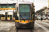 A contemporary Dublin tram