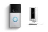 Ring Video Doorbell Satin Nickel Bundle with All-new Ring Indoor Cam