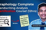 Graphology Handwriting Analysis Online Certification Course! (All Letters)