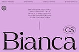 CS Bianca Font