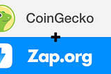 Coingecko and Zap Protocol Join Forces: Oracles, Bonding Curves and Dev Relations