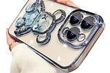manleno-electroplated-3d-bear-for-iphone-15-pro-max-case-for-women-glitter-floating-liquid-quicksand-1